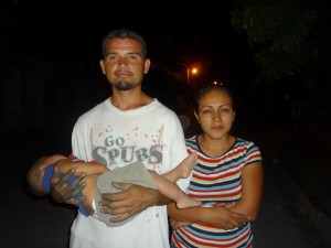 Ivan with his wife and baby